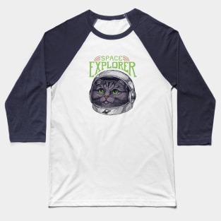 Dreamy Astronaut Cat2 Baseball T-Shirt